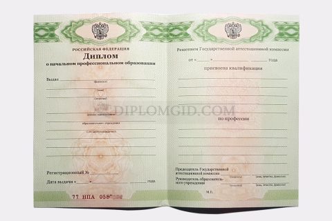 диплом о среднем образовании