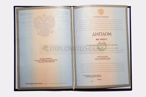 диплом вуза 2004-2009